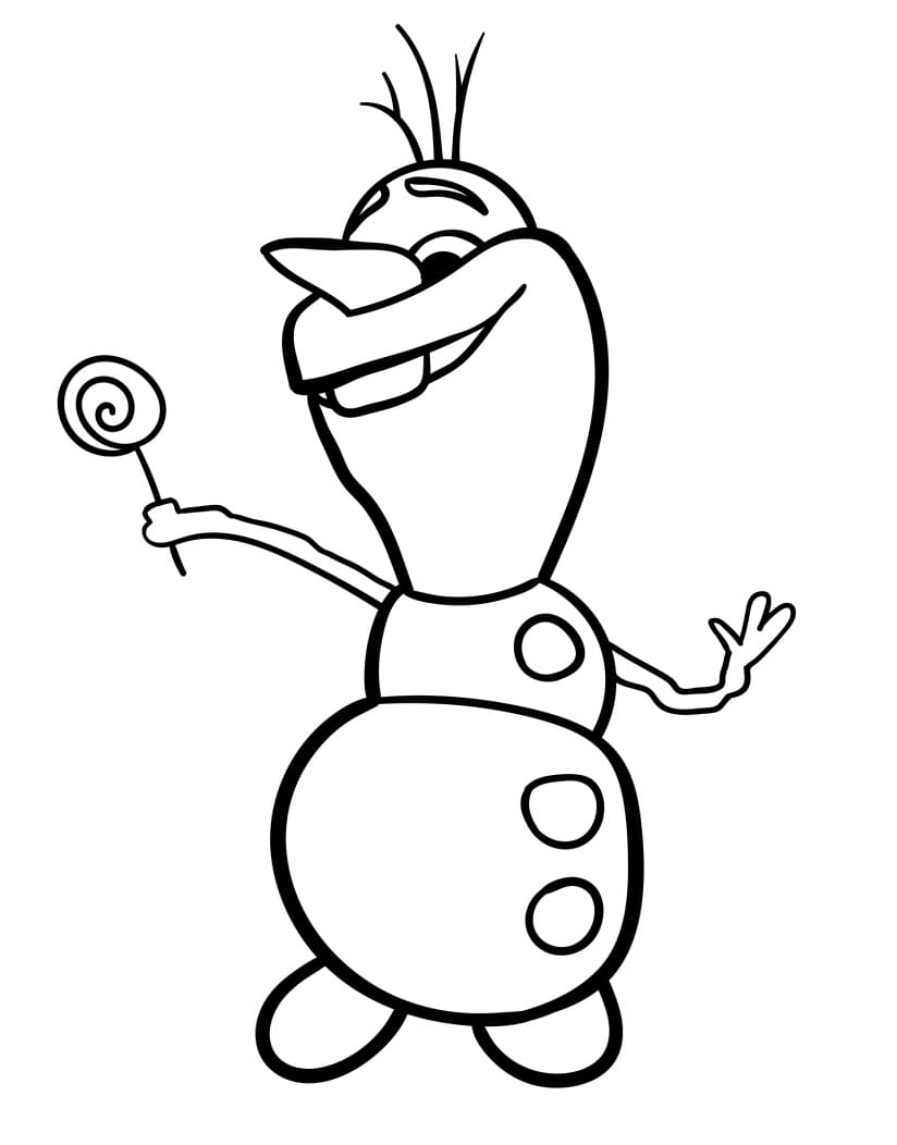 Kostenloser Olaf ausmalbilder