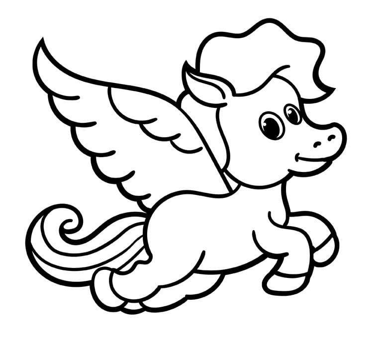 Kostenloser Pegasus zum Drucken ausmalbilder