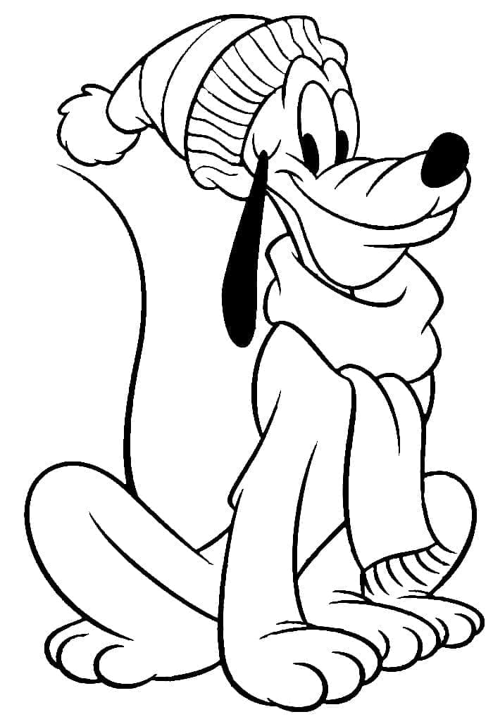 Kostenloser Pluto für Kinder ausmalbilder