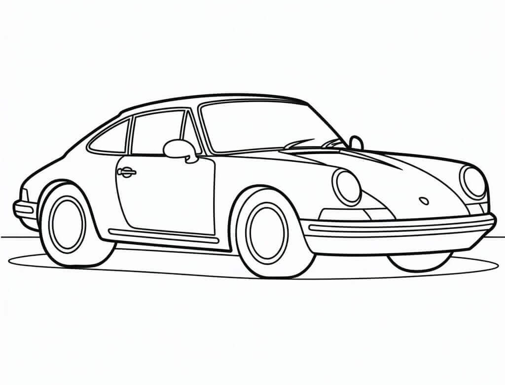 Kostenloser Porsche ausmalbilder