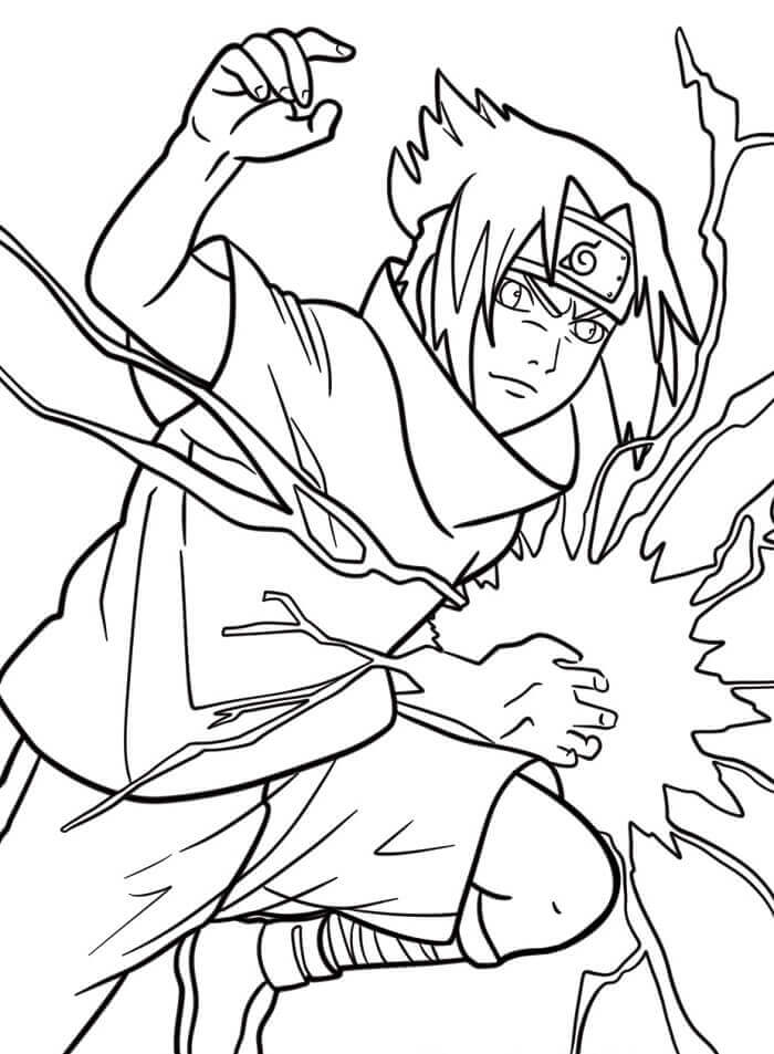 Kostenloser Sasuke für Kinder ausmalbilder