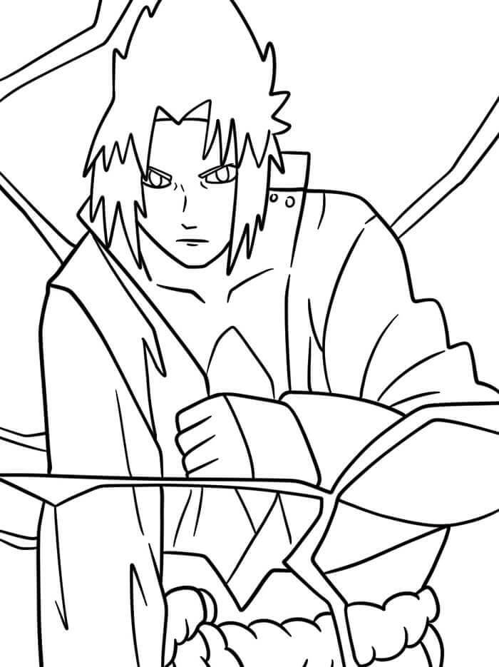 Kostenloser Sasuke zum Ausdrucken ausmalbilder