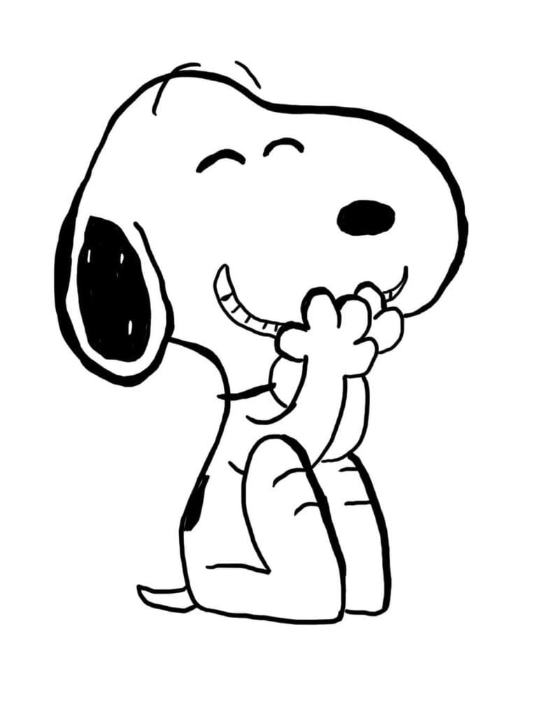 Kostenloser Snoopy zum Drucken ausmalbilder