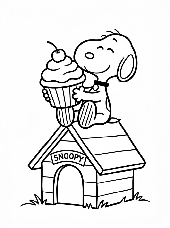 Kostenloser Snoopy ausmalbilder