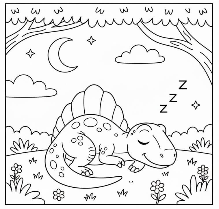 Kostenloser Spinosaurus ausmalbilder