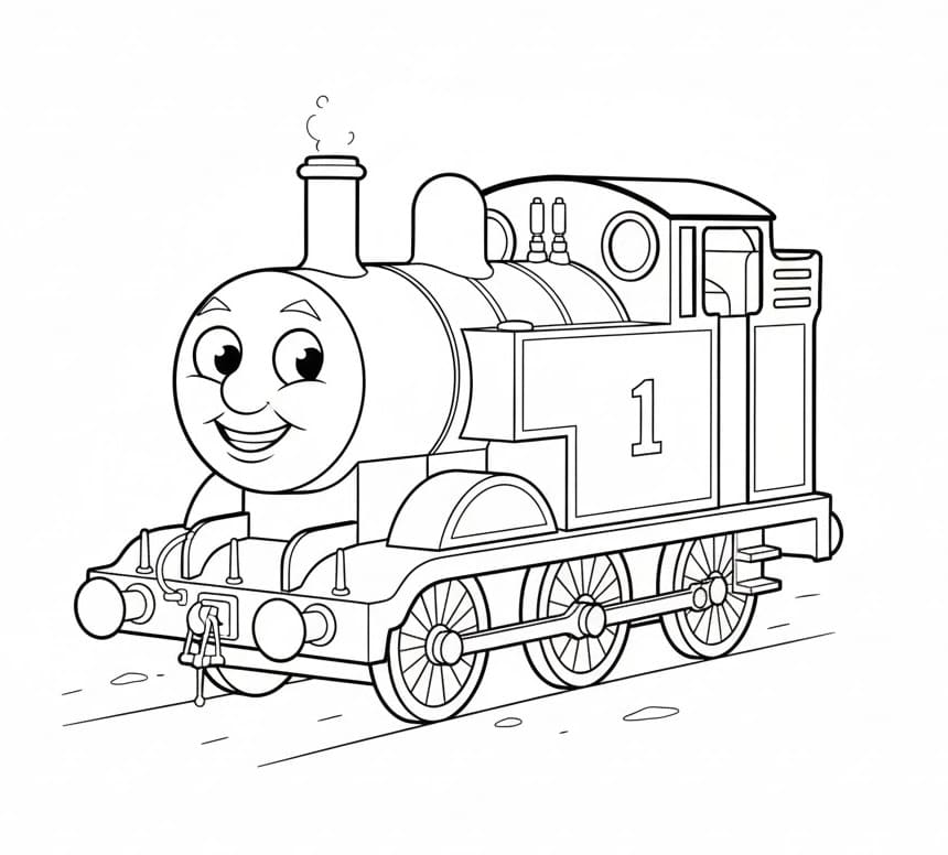 Kostenloser Thomas zum Ausdrucken ausmalbilder