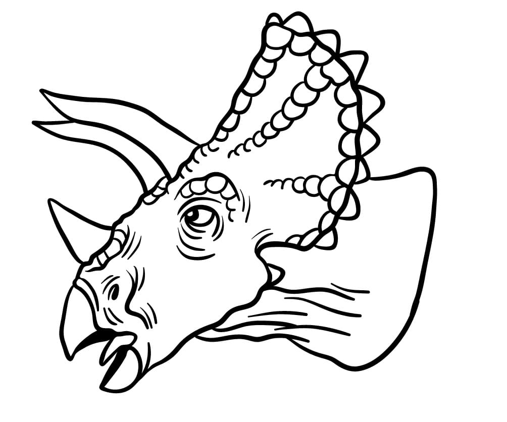 Kostenloser Triceratops zum Ausdrucken ausmalbilder