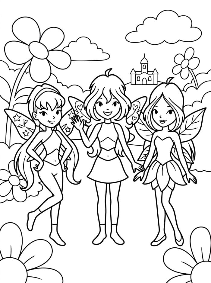 Kostenloser Winx Club ausmalbilder