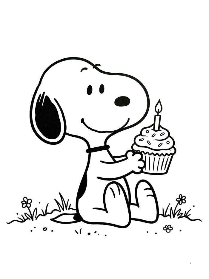 Kostenloser ausdruckbarer Snoopy ausmalbilder