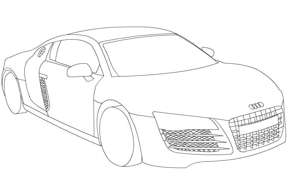 Kostenloses Audi Bild ausmalbilder