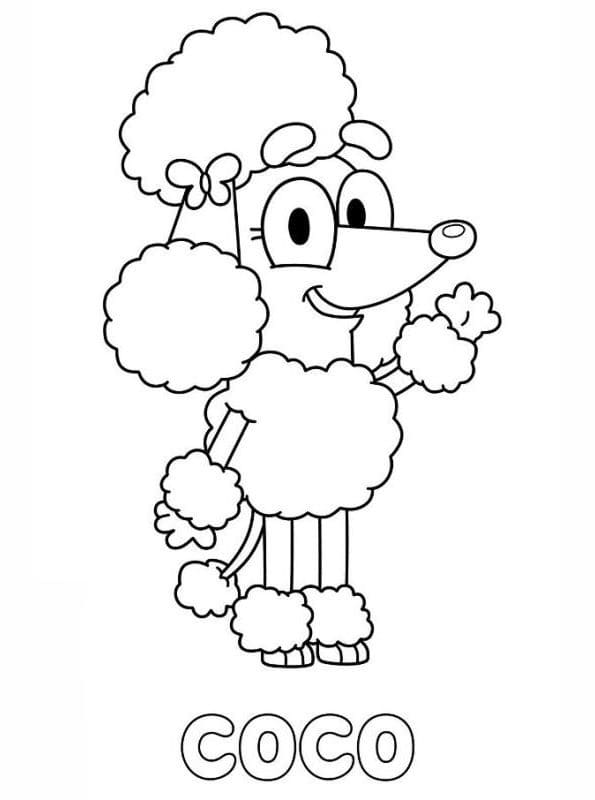 Kostenloses Bild von Bluey ausmalbilder