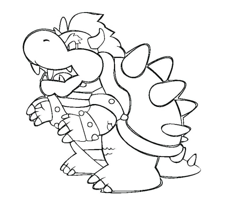 Kostenloses Bild von Bowser ausmalbilder