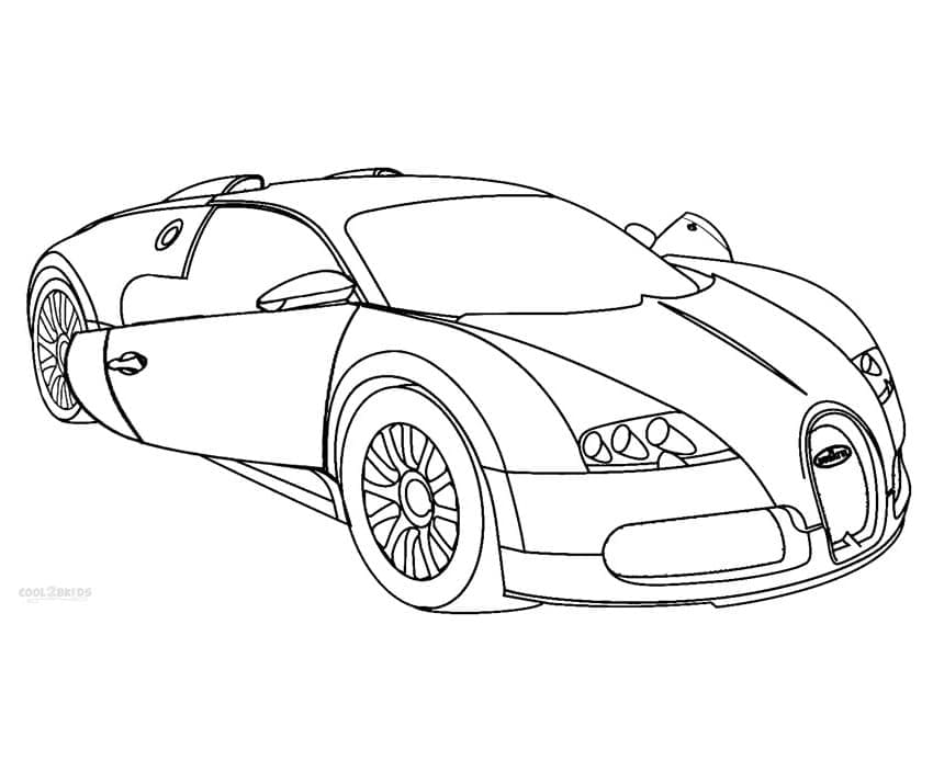 Kostenloses Bild von Bugatti ausmalbilder
