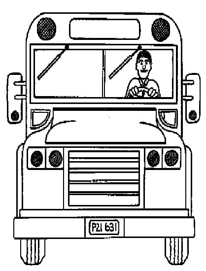 Kostenloses Bild von Bus ausmalbilder