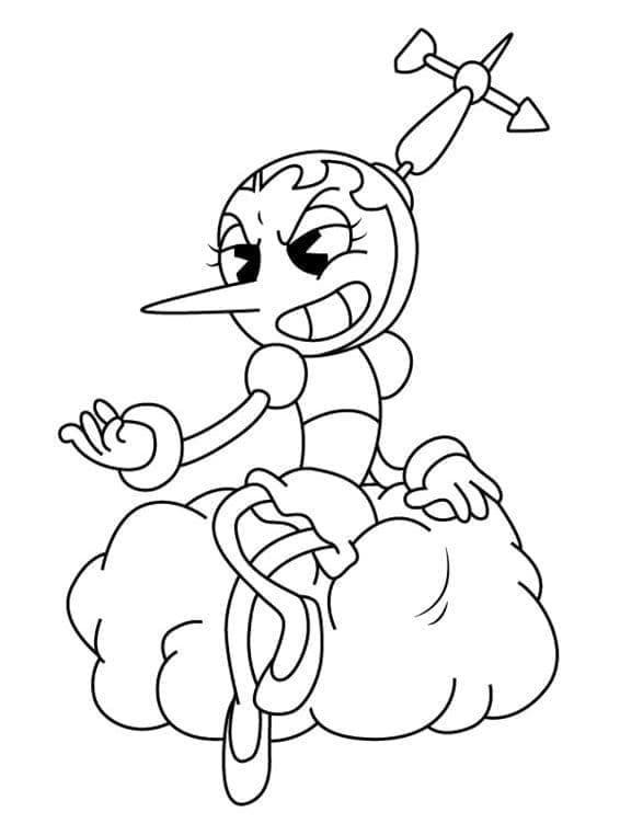 Kostenloses Bild von Cuphead ausmalbilder