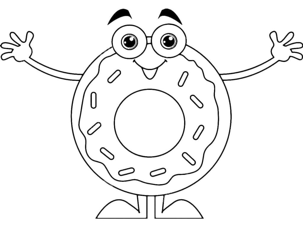 Kostenloses Bild von Donut ausmalbilder