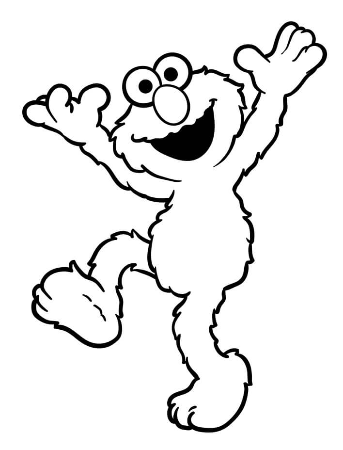 Kostenloses Bild von Elmo ausmalbilder