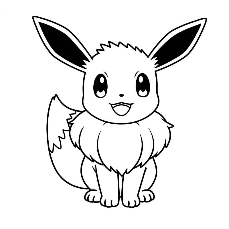 Kostenloses Bild von Evoli ausmalbilder