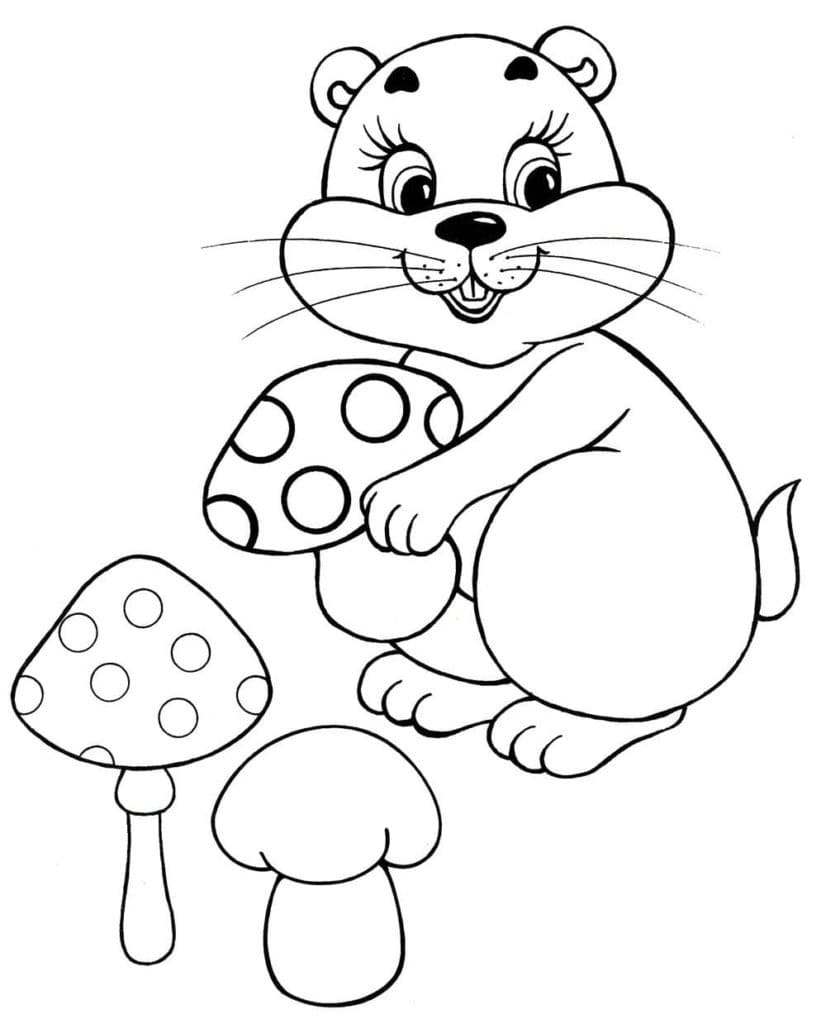 Kostenloses Bild von Hamster ausmalbilder