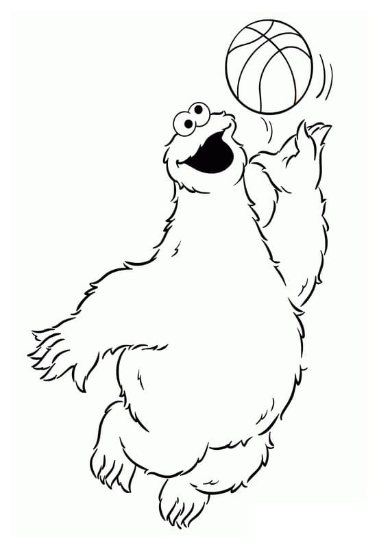 Kostenloses Bild von Krümelmonster ausmalbilder