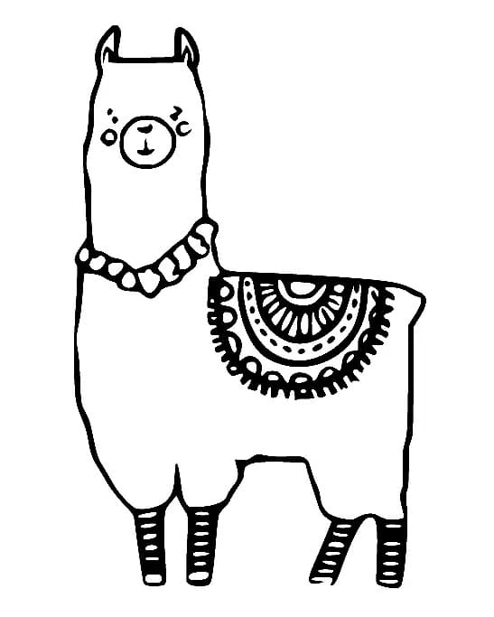 Kostenloses Bild von Lama ausmalbilder