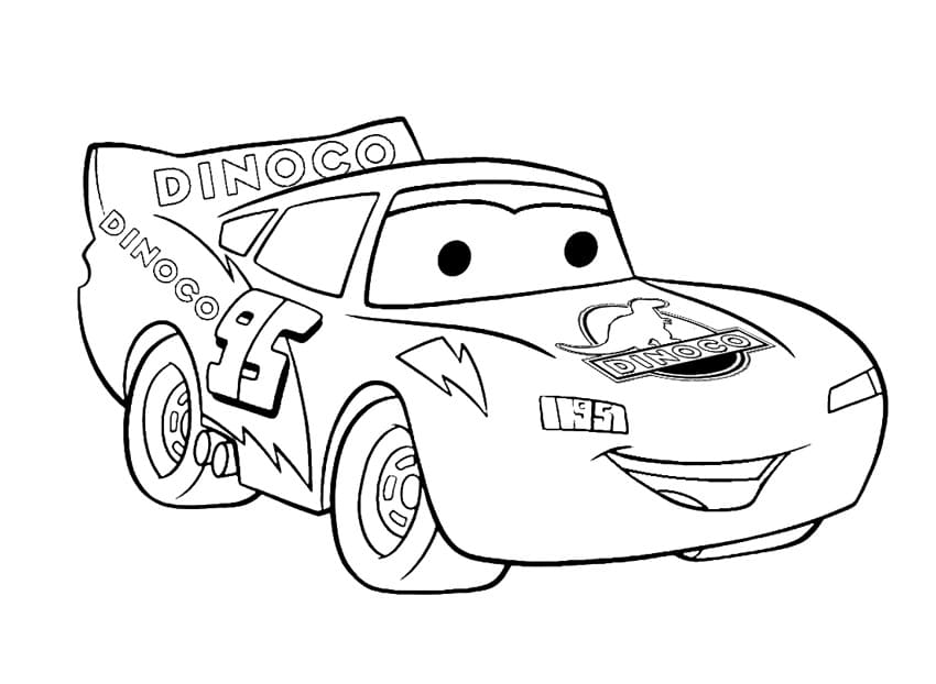 Kostenloses Bild von Lightning McQueen ausmalbilder