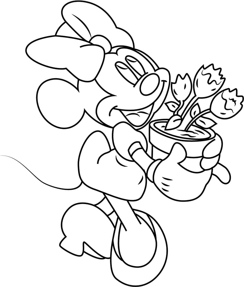 Kostenloses Bild von Minnie Maus ausmalbilder