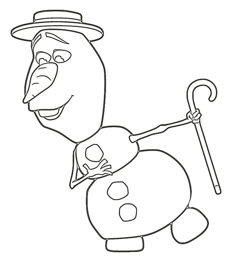 Kostenloses Bild von Olaf ausmalbilder