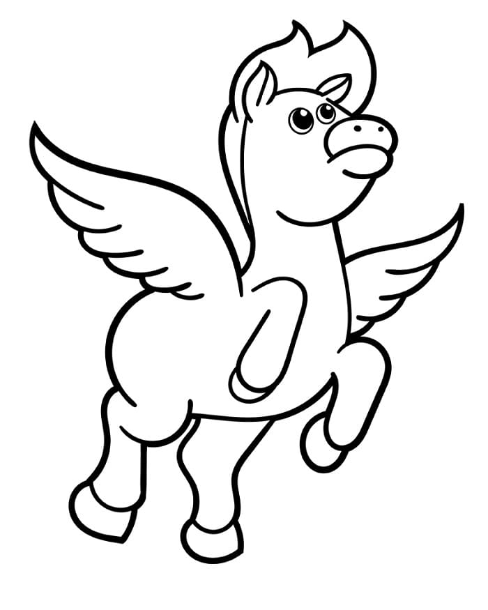 Kostenloses Bild von Pegasus ausmalbilder