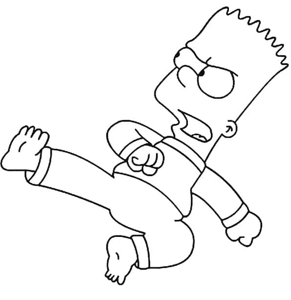 Kostenloses Bild von Simpsons ausmalbilder