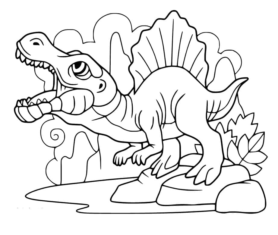 Kostenloses Bild von Spinosaurus ausmalbilder