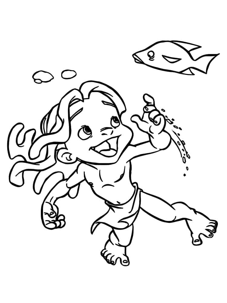 Kostenloses Bild von Tarzan ausmalbilder