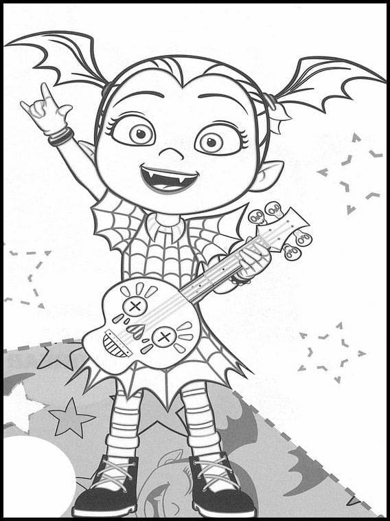 Kostenloses Bild von Vampirina ausmalbilder