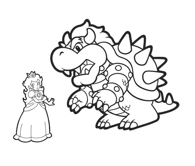 Kostenloses Bowser Bild ausmalbilder