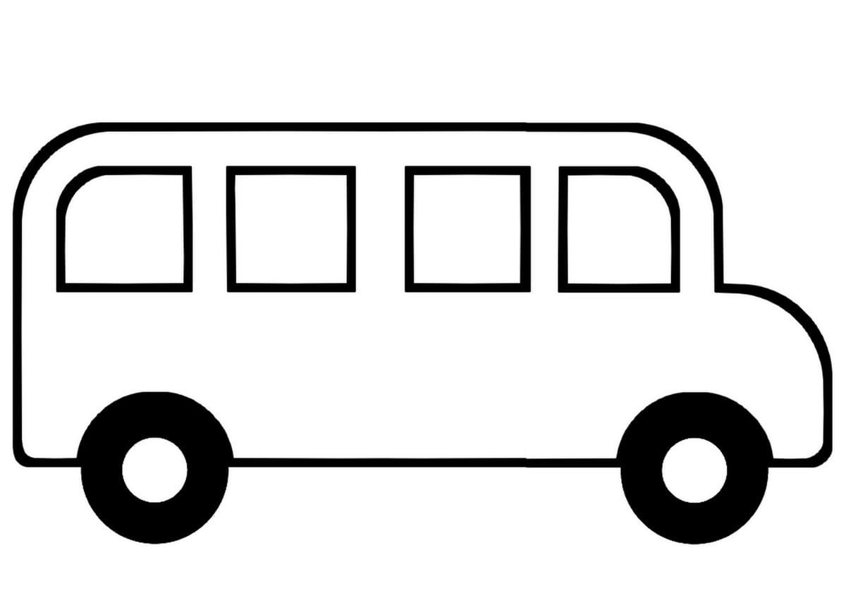Kostenloses Bus Bild ausmalbilder