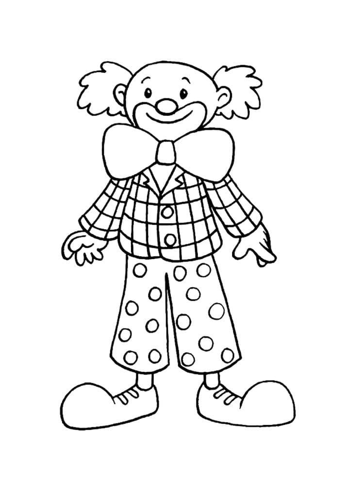 Kostenloses Clown Bild ausmalbilder