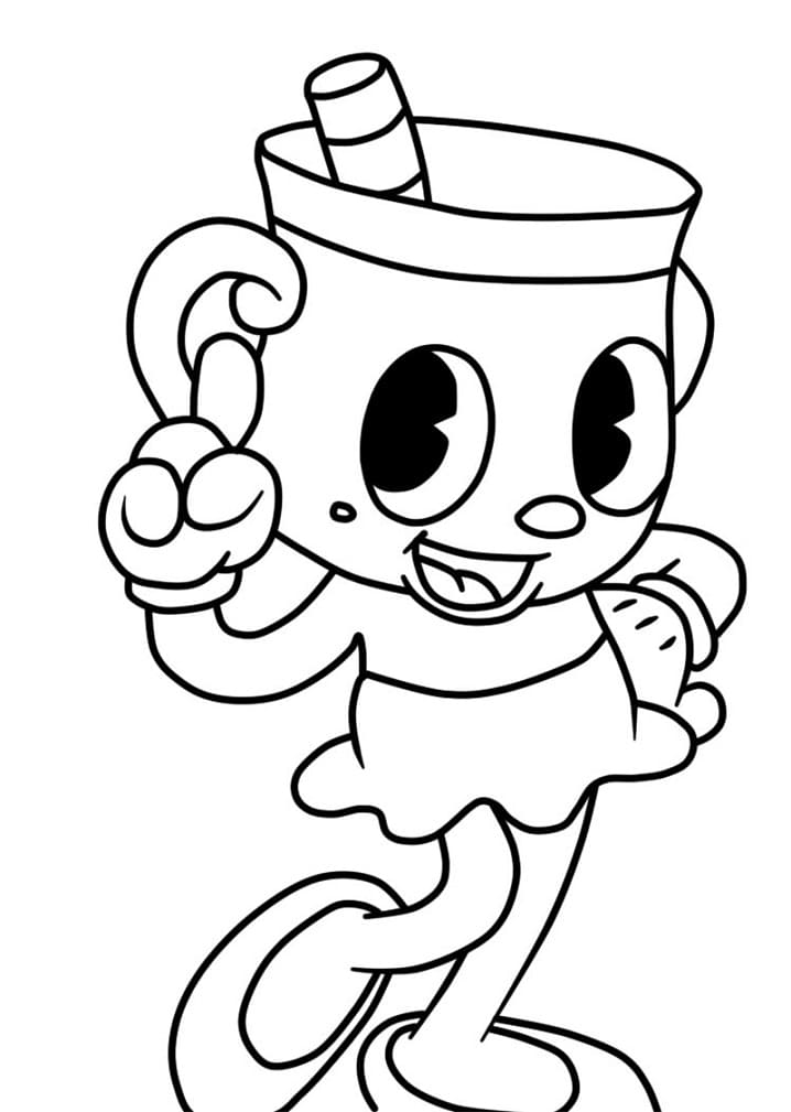 Kostenloses Cuphead Bild ausmalbilder