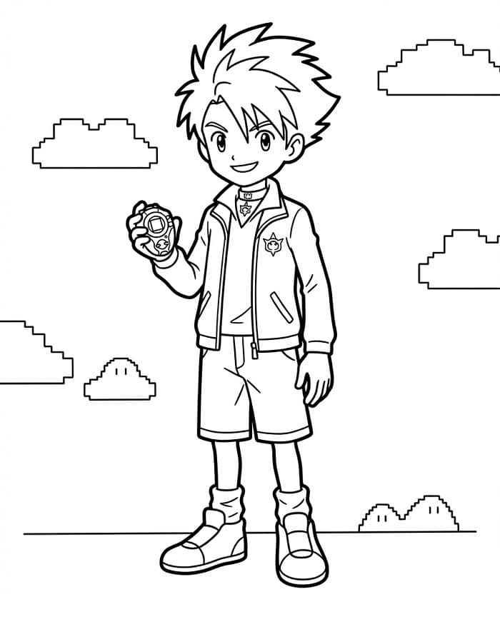 Kostenloses Digimon für Kinder ausmalbilder