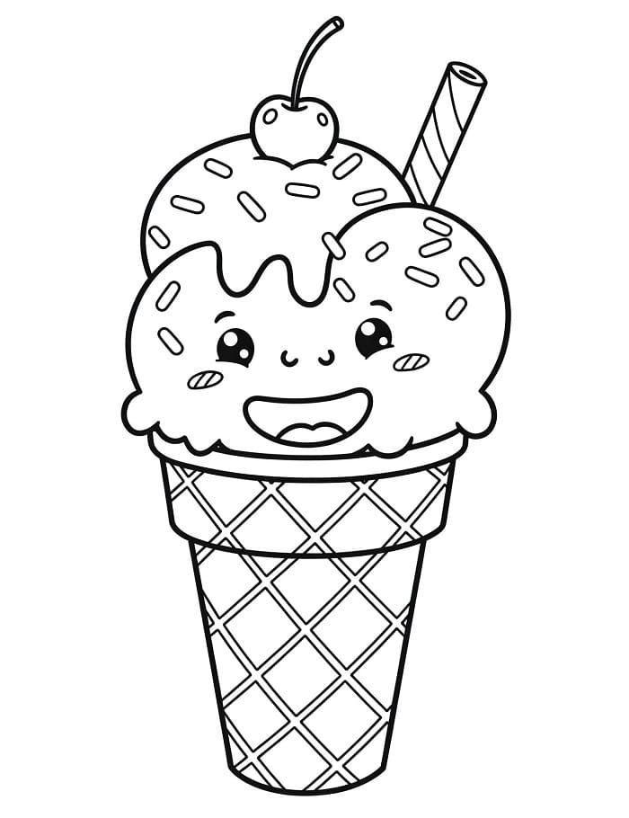 Kostenloses Eis ausmalbilder