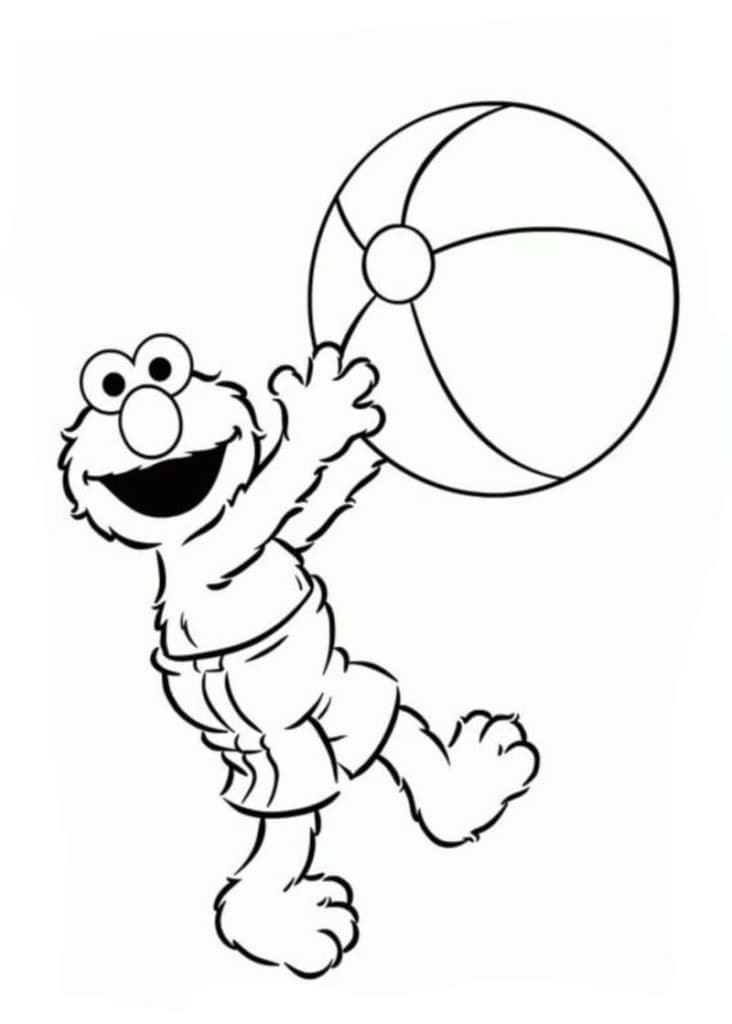 Kostenloses Elmo Bild ausmalbilder