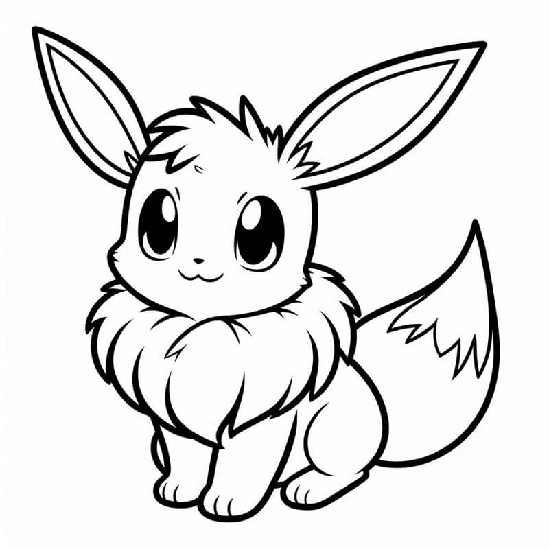 Kostenloses Evoli Bild ausmalbilder