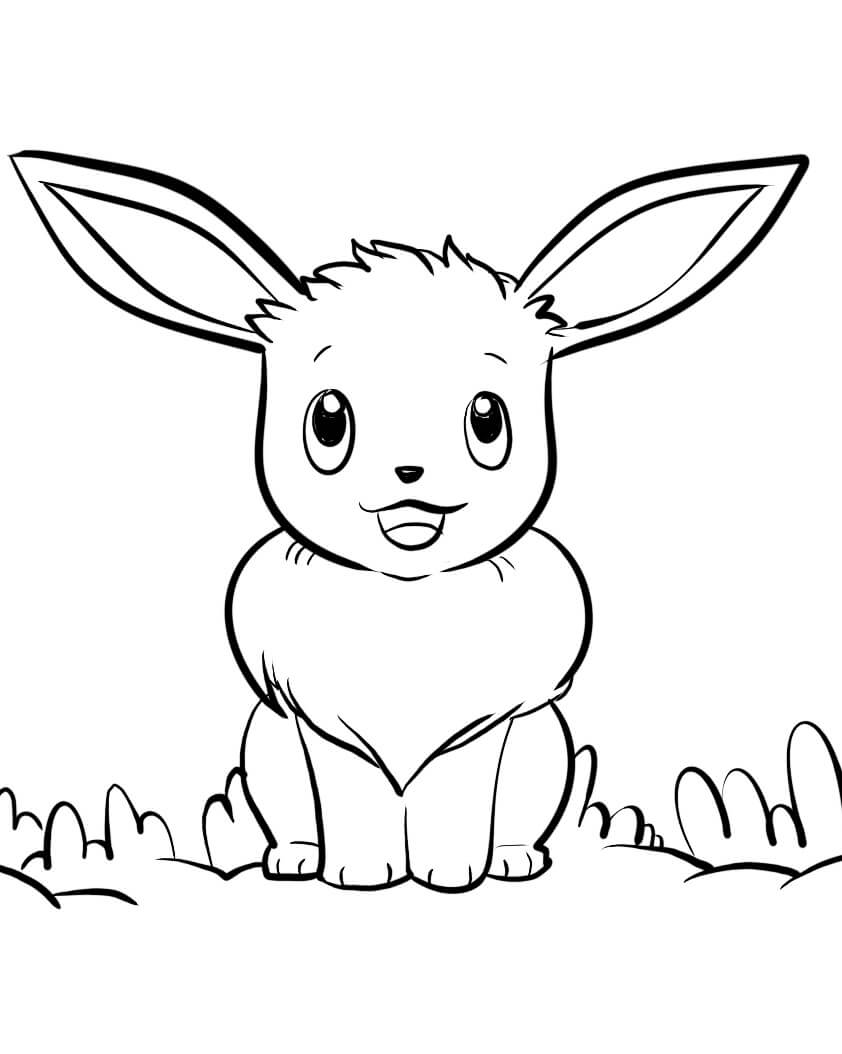 Kostenloses Evoli für Kinder ausmalbilder