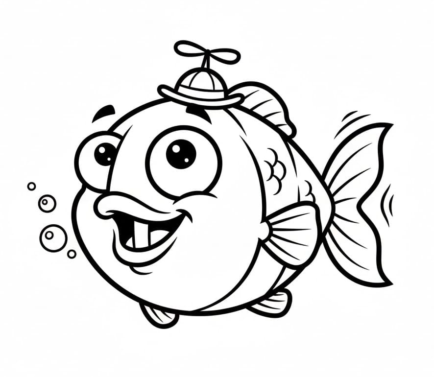 Kostenloses Fisch Bild ausmalbilder