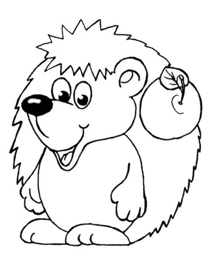 Kostenloses Igel Bild ausmalbilder