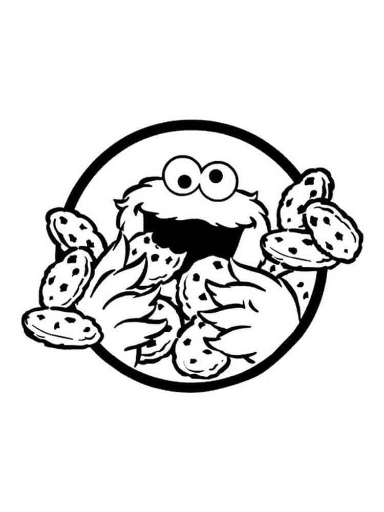 Kostenloses Krümelmonster Bild ausmalbilder