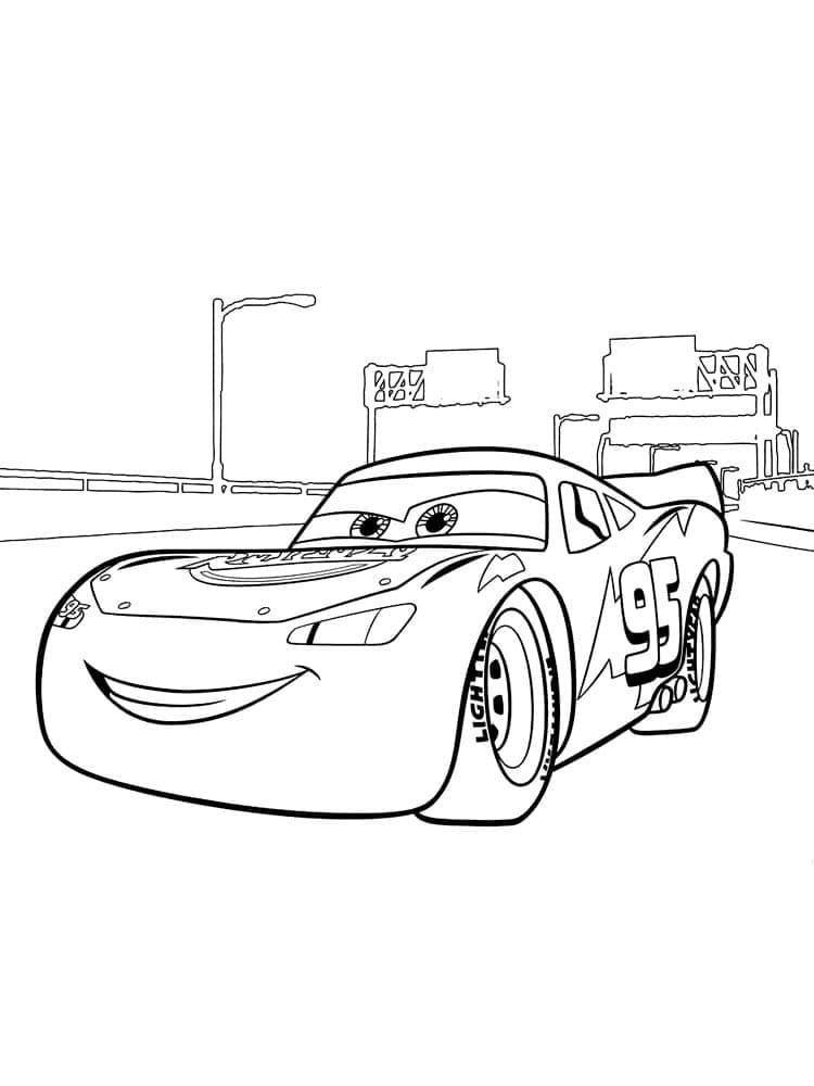 Kostenloses Lightning McQueen Bild ausmalbilder