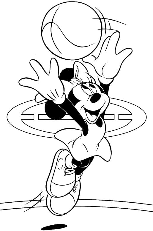 Kostenloses Minnie-Mouse-Bild ausmalbilder