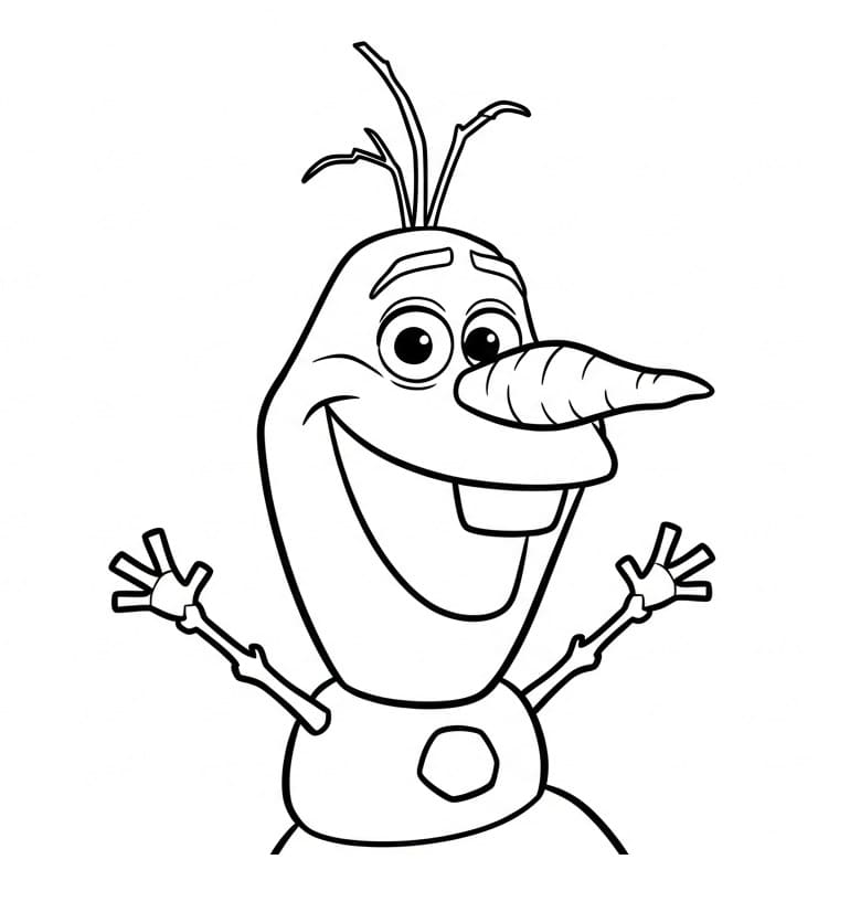 Kostenloses Olaf Bild ausmalbilder