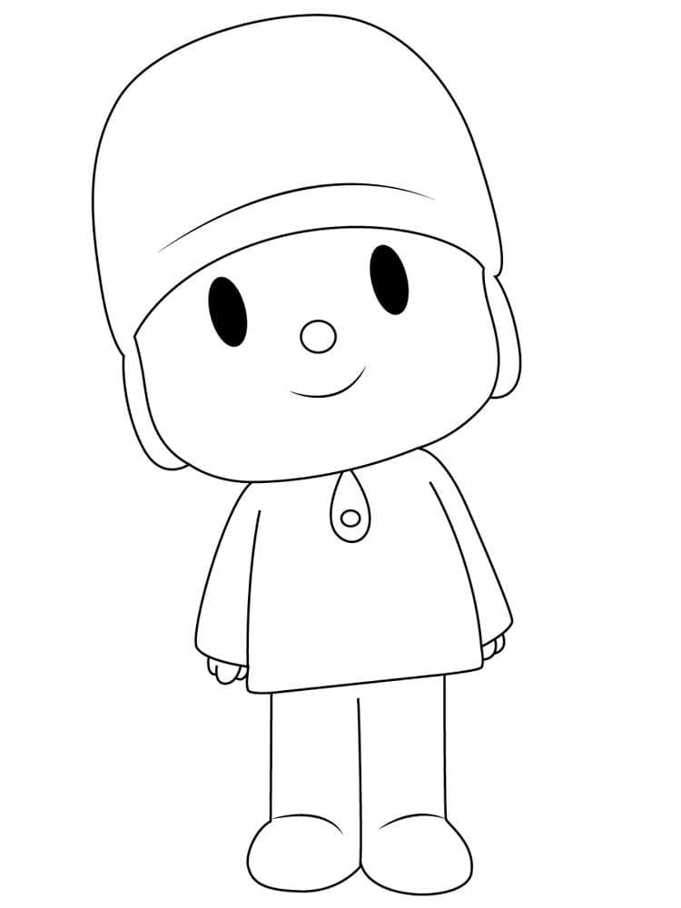 Kostenloses Pocoyo Motiv ausmalbilder