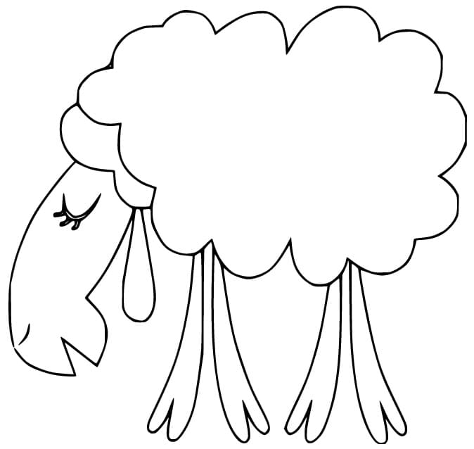 Kostenloses Schafbild ausmalbilder